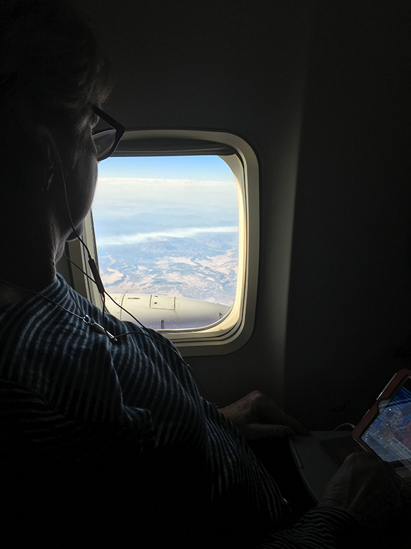 Image of the view my seat neighbor and I saw out of the airplane window