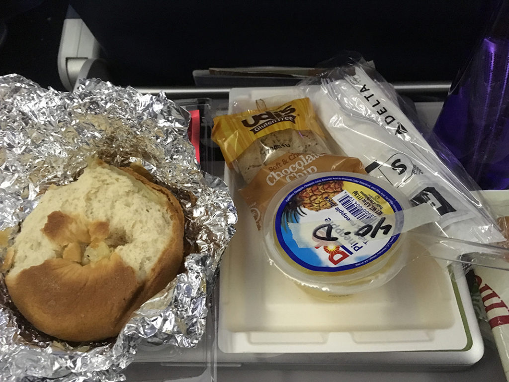 Image of my disappointing Delta breakfast