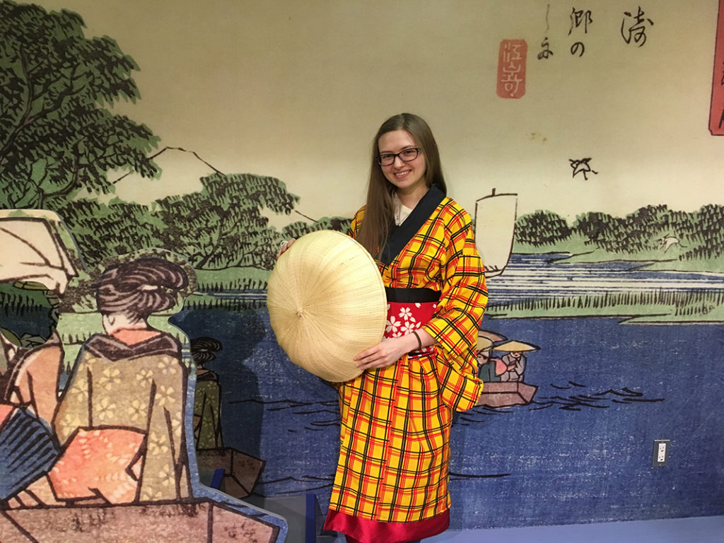 image of me wearing traditional Japanese clothes